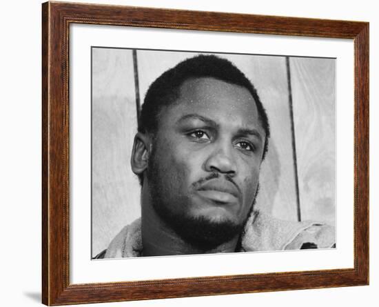 Boxer Joe Frazier Training for a Fight Against Muhammad Ali-John Shearer-Framed Premium Photographic Print