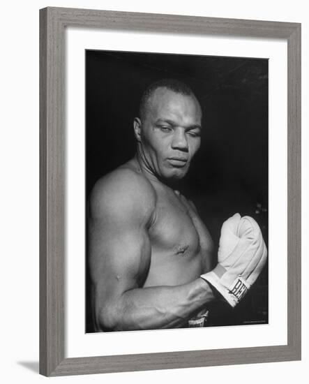 Boxer Joe Walcott-Tony Linck-Framed Premium Photographic Print