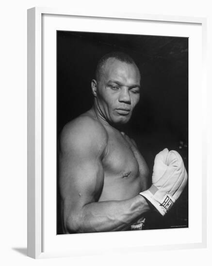 Boxer Joe Walcott-Tony Linck-Framed Premium Photographic Print