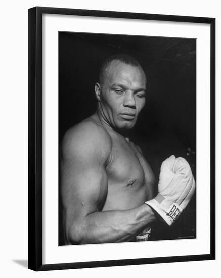 Boxer Joe Walcott-Tony Linck-Framed Premium Photographic Print