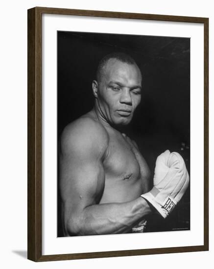 Boxer Joe Walcott-Tony Linck-Framed Premium Photographic Print