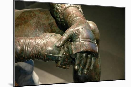 Boxer of Quirinal or Therme Boxer. Bronze Hellenistic orginal found at the remains of the Baths-Werner Forman-Mounted Giclee Print