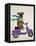 Boxer On Moped-Fab Funky-Framed Stretched Canvas