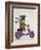 Boxer On Moped-Fab Funky-Framed Art Print