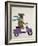 Boxer On Moped-Fab Funky-Framed Art Print