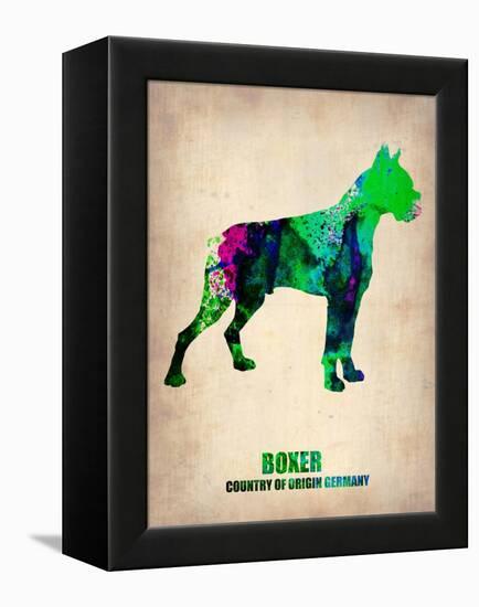 Boxer Poster Poster-NaxArt-Framed Stretched Canvas