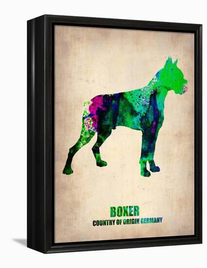 Boxer Poster Poster-NaxArt-Framed Stretched Canvas