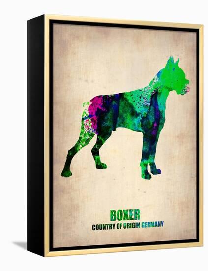 Boxer Poster Poster-NaxArt-Framed Stretched Canvas