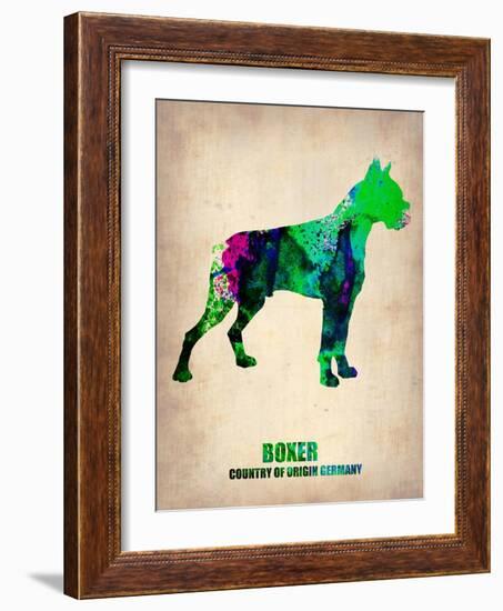 Boxer Poster Poster-NaxArt-Framed Art Print