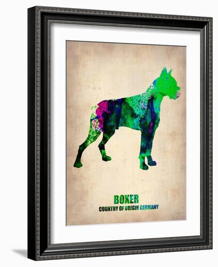 Boxer Poster Poster-NaxArt-Framed Art Print