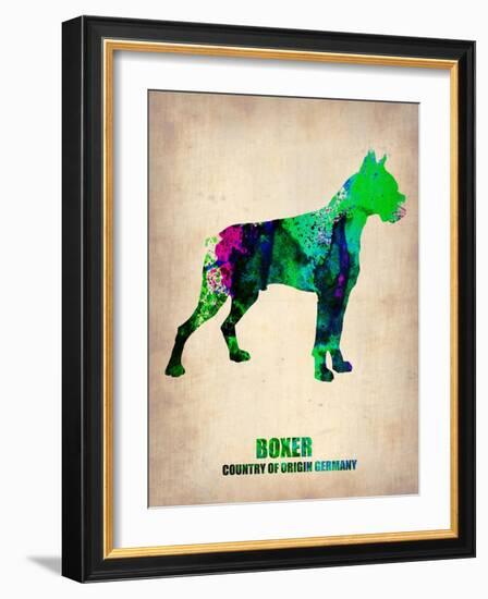 Boxer Poster Poster-NaxArt-Framed Art Print