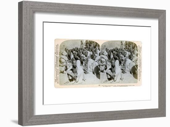 Boxer Prisoners Captured and Brought in by the Us 6th Cavalry, Tientsin, China, 1901-Underwood & Underwood-Framed Giclee Print