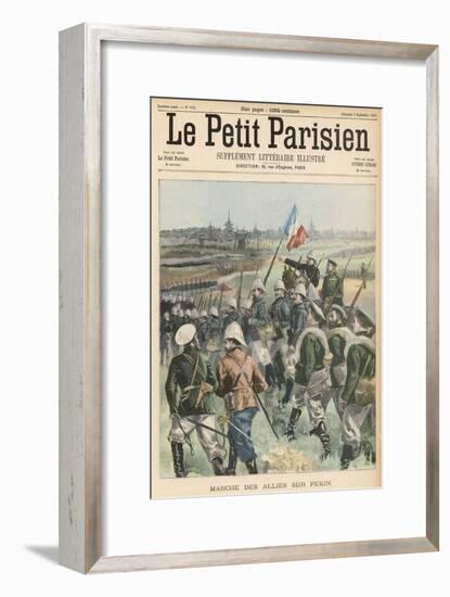 Boxer Rebellion the Allies Advance on Peking-Carrey-Framed Art Print