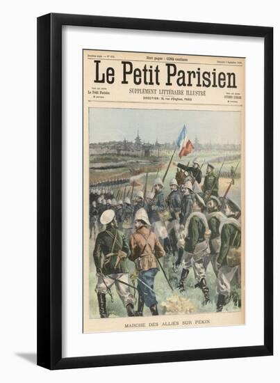 Boxer Rebellion the Allies Advance on Peking-Carrey-Framed Art Print