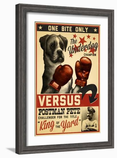 Boxer - Retro Boxing Ad-Lantern Press-Framed Art Print