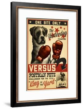 Boxer - Retro Boxing Ad-Lantern Press-Framed Art Print