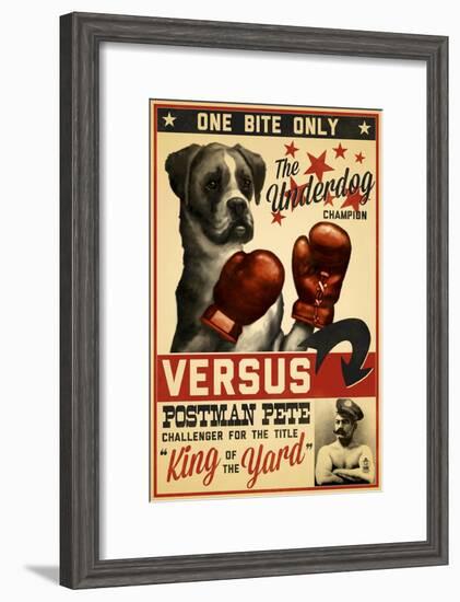 Boxer - Retro Boxing Ad-Lantern Press-Framed Art Print