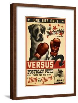 Boxer - Retro Boxing Ad-Lantern Press-Framed Art Print