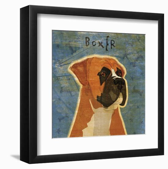 Boxer (square)-John W^ Golden-Framed Art Print