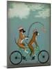 Boxer Tandem-Fab Funky-Mounted Art Print