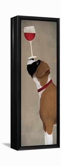 Boxer Wine - No Words-Ryan Fowler-Framed Stretched Canvas