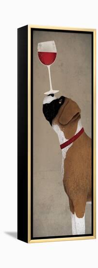 Boxer Wine - No Words-Ryan Fowler-Framed Stretched Canvas