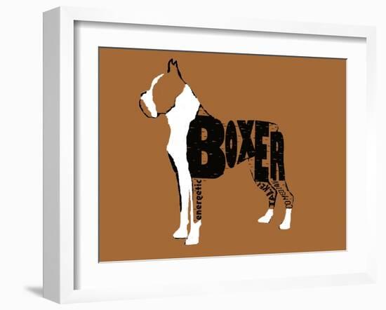 Boxer Word 2-Karen Williams-Framed Giclee Print