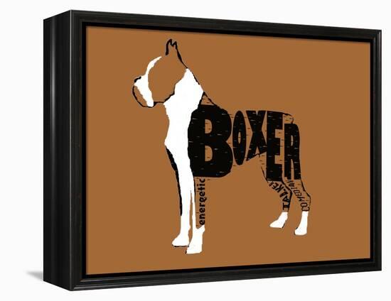 Boxer Word 2-Karen Williams-Framed Premier Image Canvas