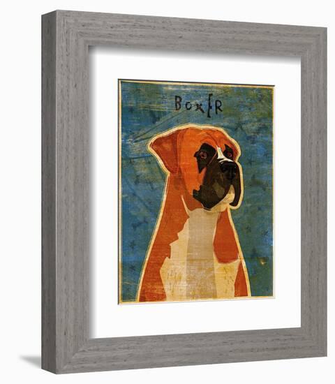 Boxer-John Golden-Framed Art Print