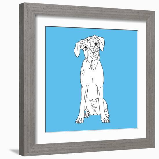 Boxer-Anna Nyberg-Framed Art Print