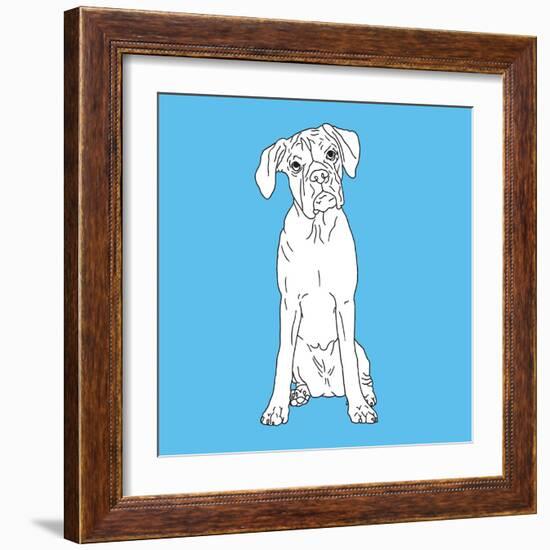 Boxer-Anna Nyberg-Framed Art Print