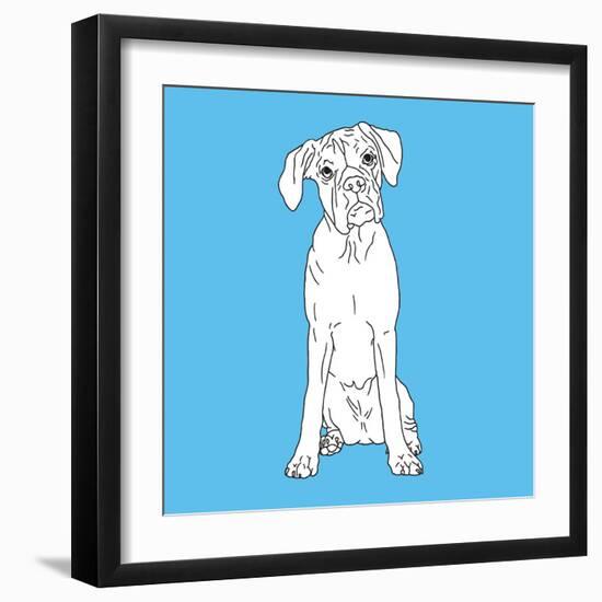 Boxer-Anna Nyberg-Framed Art Print