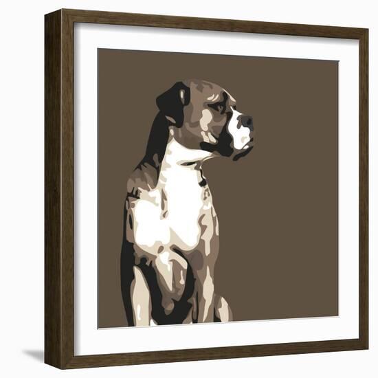 Boxer-Emily Burrowes-Framed Giclee Print