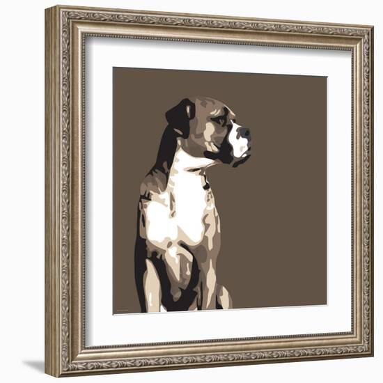 Boxer-Emily Burrowes-Framed Art Print