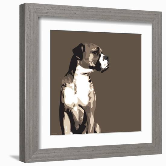 Boxer-Emily Burrowes-Framed Art Print