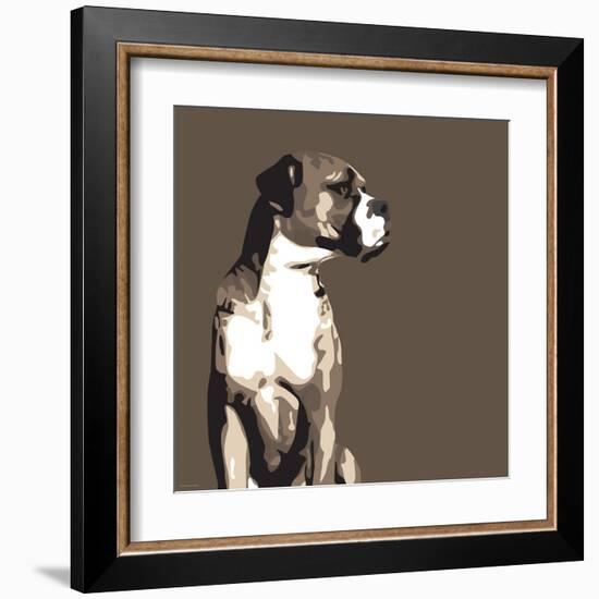 Boxer-Emily Burrowes-Framed Art Print