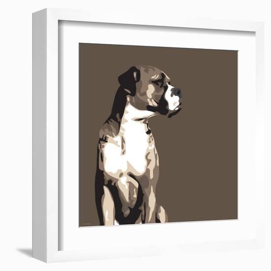 Boxer-Emily Burrowes-Framed Art Print