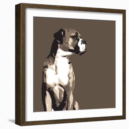 Boxer-Emily Burrowes-Framed Art Print