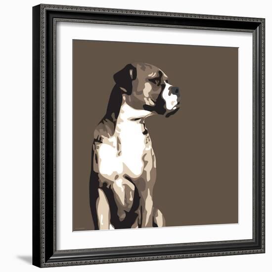 Boxer-Emily Burrowes-Framed Art Print