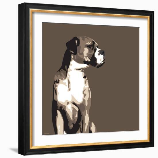 Boxer-Emily Burrowes-Framed Art Print