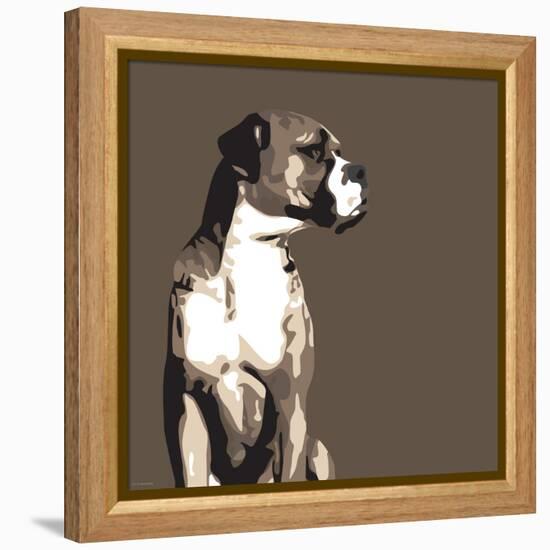 Boxer-Emily Burrowes-Framed Stretched Canvas