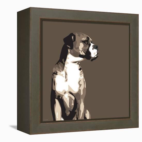 Boxer-Emily Burrowes-Framed Stretched Canvas