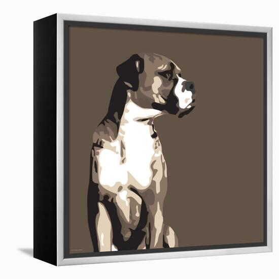 Boxer-Emily Burrowes-Framed Stretched Canvas