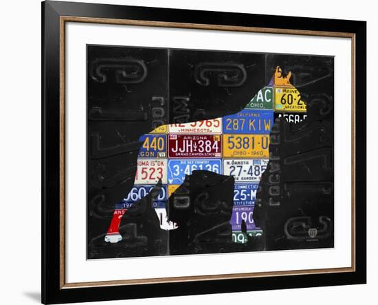 Boxer-Design Turnpike-Framed Giclee Print