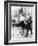 Boxers Marty Cutler and Jack Johnson Photograph-Lantern Press-Framed Art Print