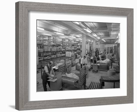 Boxes Being Packed Ready for Distribition, Stanley Tools, Sheffield, South Yorkshire, 1967-Michael Walters-Framed Photographic Print