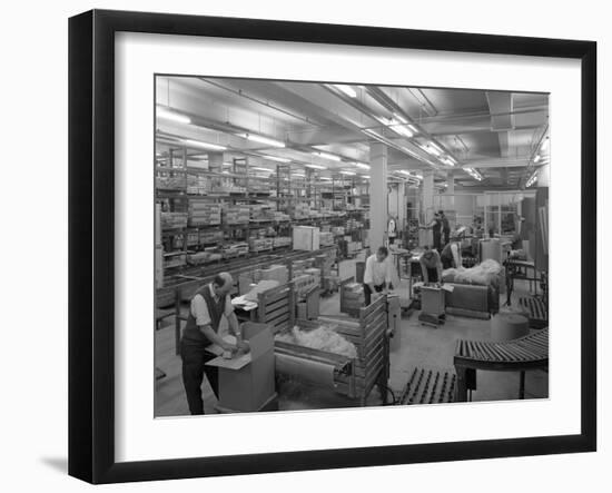 Boxes Being Packed Ready for Distribition, Stanley Tools, Sheffield, South Yorkshire, 1967-Michael Walters-Framed Photographic Print