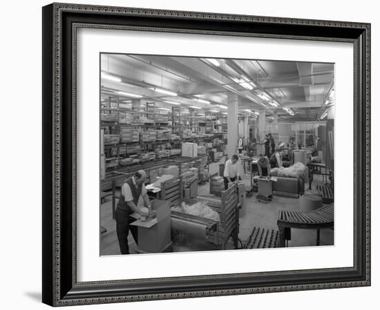 Boxes Being Packed Ready for Distribition, Stanley Tools, Sheffield, South Yorkshire, 1967-Michael Walters-Framed Photographic Print