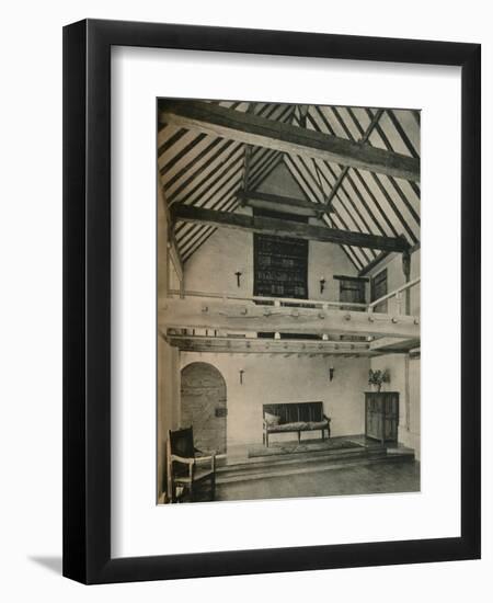 'Boxhurst Farm, Kent: End of Dance Room. Restored and converted by Oliver Hill', c1928-Unknown-Framed Photographic Print