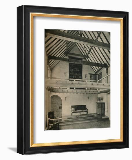 'Boxhurst Farm, Kent: End of Dance Room. Restored and converted by Oliver Hill', c1928-Unknown-Framed Photographic Print
